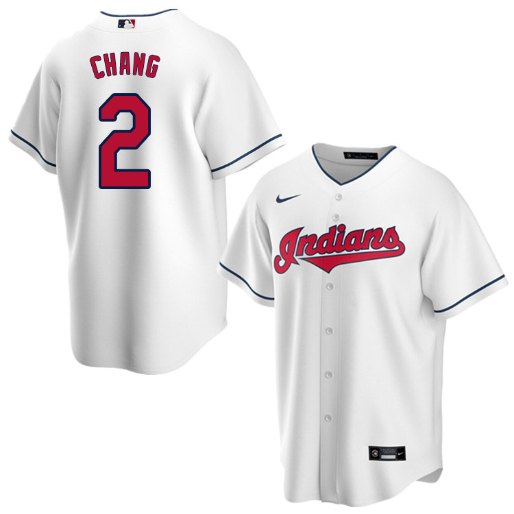 Nike Men #2 Yu Chang Cleveland Indians Baseball Jerseys Sale-White